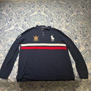 Long sleeve polo shirt